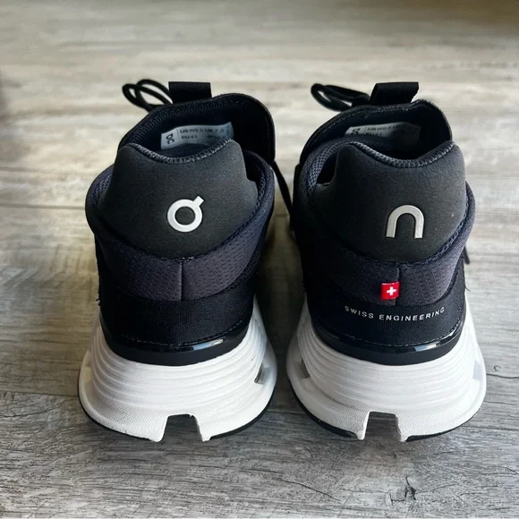 On Running Cloudnova Women’s Black and White Shoes - Picture 4 of 14